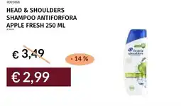 Prezzemolo e Vitale Head & shoulders shampoo antiforfora apple fresh offerta