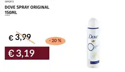 Prezzemolo e Vitale Dove spray original offerta