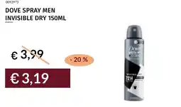 Prezzemolo e Vitale Dove spray men invisible dry offerta