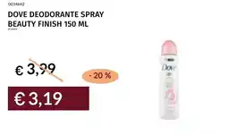 Prezzemolo e Vitale Dove deodorante spray beauty finish offerta