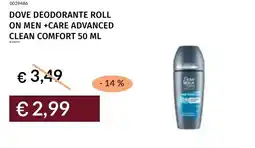 Prezzemolo e Vitale Dove deodorante roll on men +care advanced clean comfort offerta