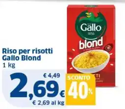 Sigma Riso per risotti Gallo Blond offerta