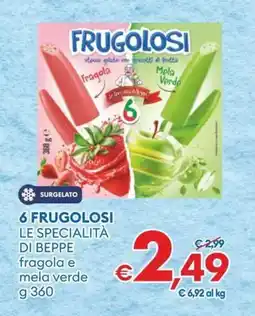 MD Discount 6 frugolosi le specialità di beppe fragola e mela verde offerta