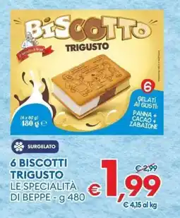 MD Discount 6 biscotti trigusto le specialità di beppe offerta