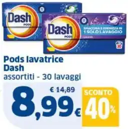 Sigma Pods lavatrice Dash offerta