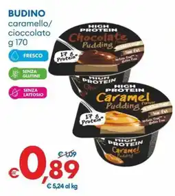 MD Discount High protein budino caramello/ cioccolato offerta
