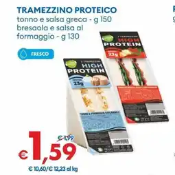 MD Discount High protein tramezzino proteico tonno e salsa greca, bresaola e salsa al formaggio offerta