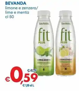 MD Discount San attiva bevanda limone e zenzero/ lime e menta offerta