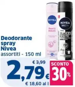 Sigma Deodorante spray Nivea offerta