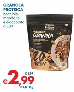 MD Discount Granola proteica nocciole, mandorle e cioccolato offerta