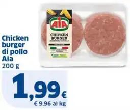 Sigma Chicken burger di pollo Aia offerta