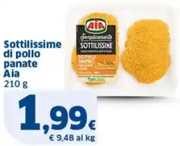 Sigma Sottilissime di pollo panate Aia offerta
