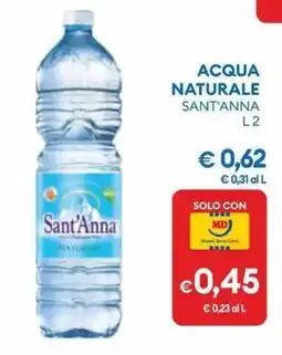 MD Discount Acqua naturale SANT'ANNA offerta