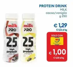 MD Discount Protein drink milk cacao/vaniglia offerta