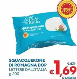 MD Discount Squacquerone di romagna dop lettere dall'italia offerta