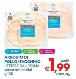MD Discount Arrosto di pollo/tacchino lettere dall'italia senza antibiotici offerta