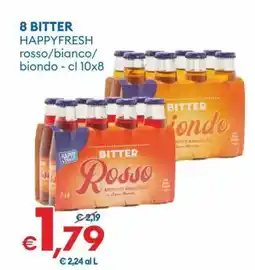 MD Discount 8 bitter happyfresh rosso/bianco/ biondo offerta