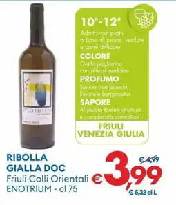 MD Discount Ribolla gialla doc friuli colli orientali enotrium offerta