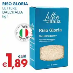 MD Discount Riso gloria lettere dall'italia offerta