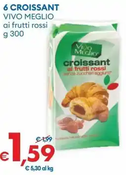 MD Discount 6 croissant vivo meglio ai frutti rossi offerta