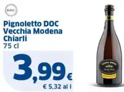 Sigma Pignoletto DOC Vecchia Modena Chiarli offerta