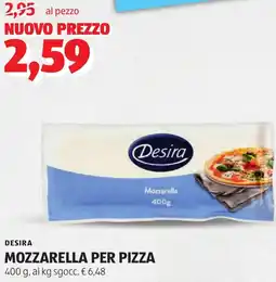 ALDI Desira mozzarella per pizza offerta