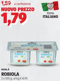 ALDI Bonlà robiola offerta