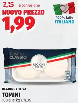 ALDI Regione che vai tomini offerta