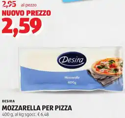ALDI Desira mozzarella per pizza offerta