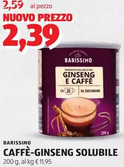 ALDI Barissimo caffè-ginseng solubile offerta