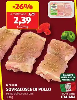 ALDI Il podere sovracosce di pollo offerta