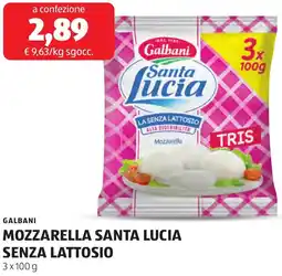 ALDI Galbani mozzarella santa lucia senza lattosio offerta