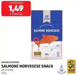 ALDI Almare seafood salmone norvegese snack offerta