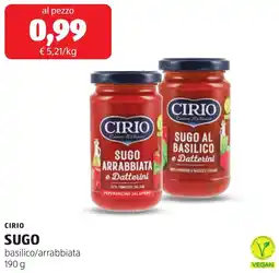 ALDI Cirio sugo offerta