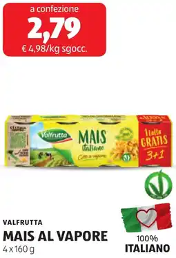 ALDI Valfrutta mais al vapore offerta