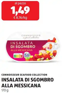 ALDI Connoisseur seafood collection insalata di sgombro alla messicana offerta