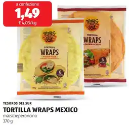 ALDI Tesoros del sur tortilla wraps mexico offerta