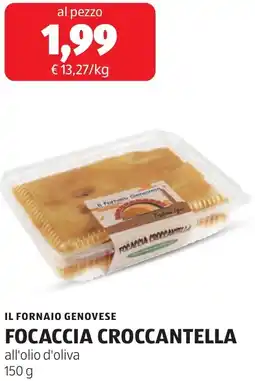 ALDI Il fornaio genovese focaccia croccantella offerta