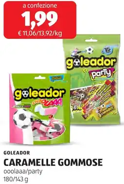 ALDI Goleador caramelle gommose offerta
