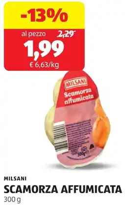 ALDI Milsani scamorza affumicata offerta