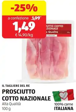 ALDI Il tagliere del re prosciutto cotto nazionale offerta