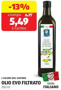 ALDI I colori del sapore olio evo filtrato offerta