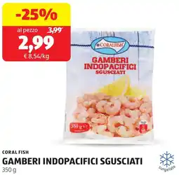 ALDI Coral fish gamberi indopacifici sgusciati offerta