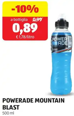 ALDI Powerade mountain blast offerta