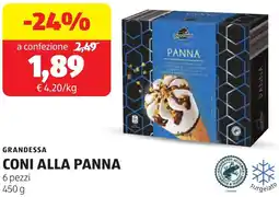 ALDI Grandessa coni alla panna offerta