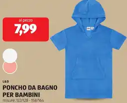 ALDI L&d poncho da bagno per bambini offerta
