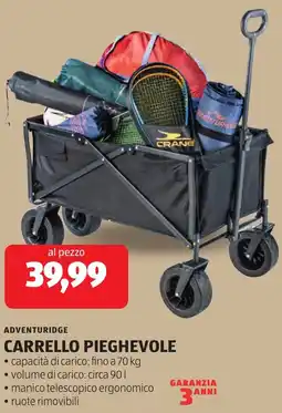 ALDI Adventuridge carrello pieghevole offerta
