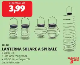 ALDI Belavi lanterna solare a spirale offerta
