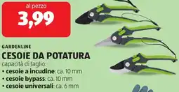 ALDI Gardenline cesoie da potatura offerta