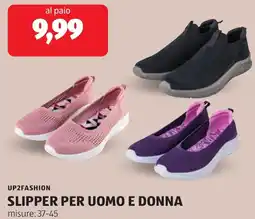 ALDI Up2fashion slipper per uomo e donna offerta